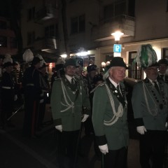 Oppumer Schützen nahmen beim Großen Zapfenstreich teil
